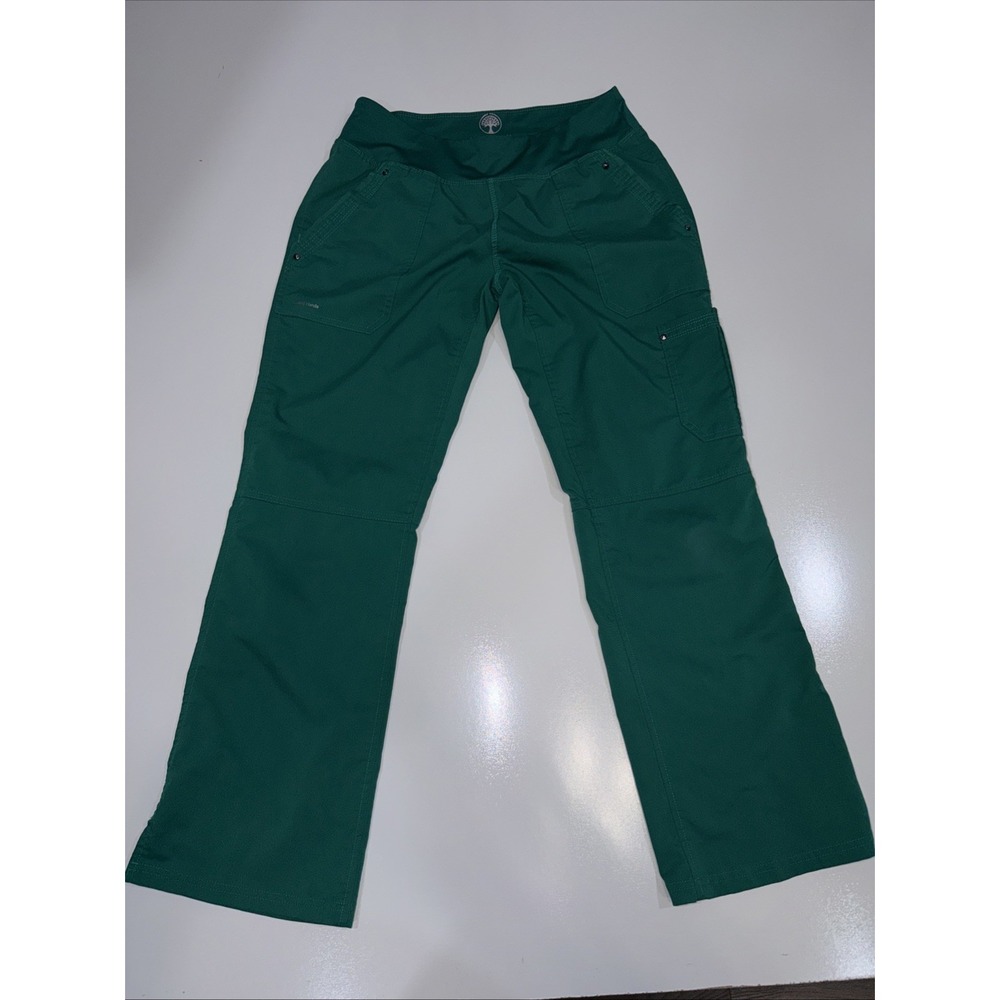 Healing Hands Womens Green  Size S P Scrub Pants Polyester Spandex Cargo Pockets